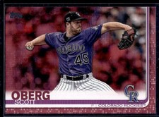 2019 Topps Update Mother's Day #US181 Scott Oberg #38/50 Colorado Rockies