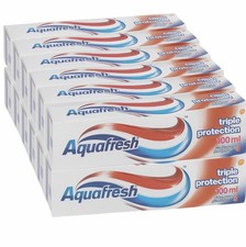 Aquafresh Triple Protection Toothpaste 100ml 12 Pack - BRAND NEW - FREE DELIVERY 13.33 per litre