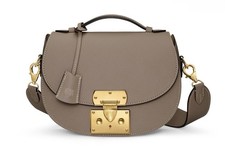Authentic Moynat bag Flori PM New Taupe leather Medium size