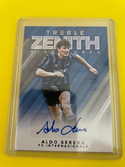 Aldo Serena 2018 Panini Treble Zenith Auto #ZS-AS  99/199 FC Internazionale