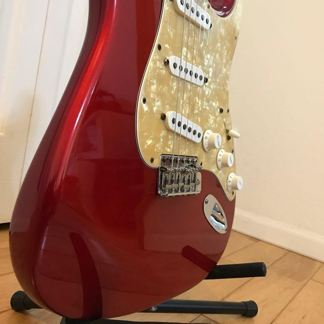 Electric Guitar Fender Stratocaster Deluxe Series SSS Red Made in