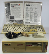 Packard Bell Legend IV Vintage Desktop Computer w KB Mouse FOR PARTS/REPAIR READ