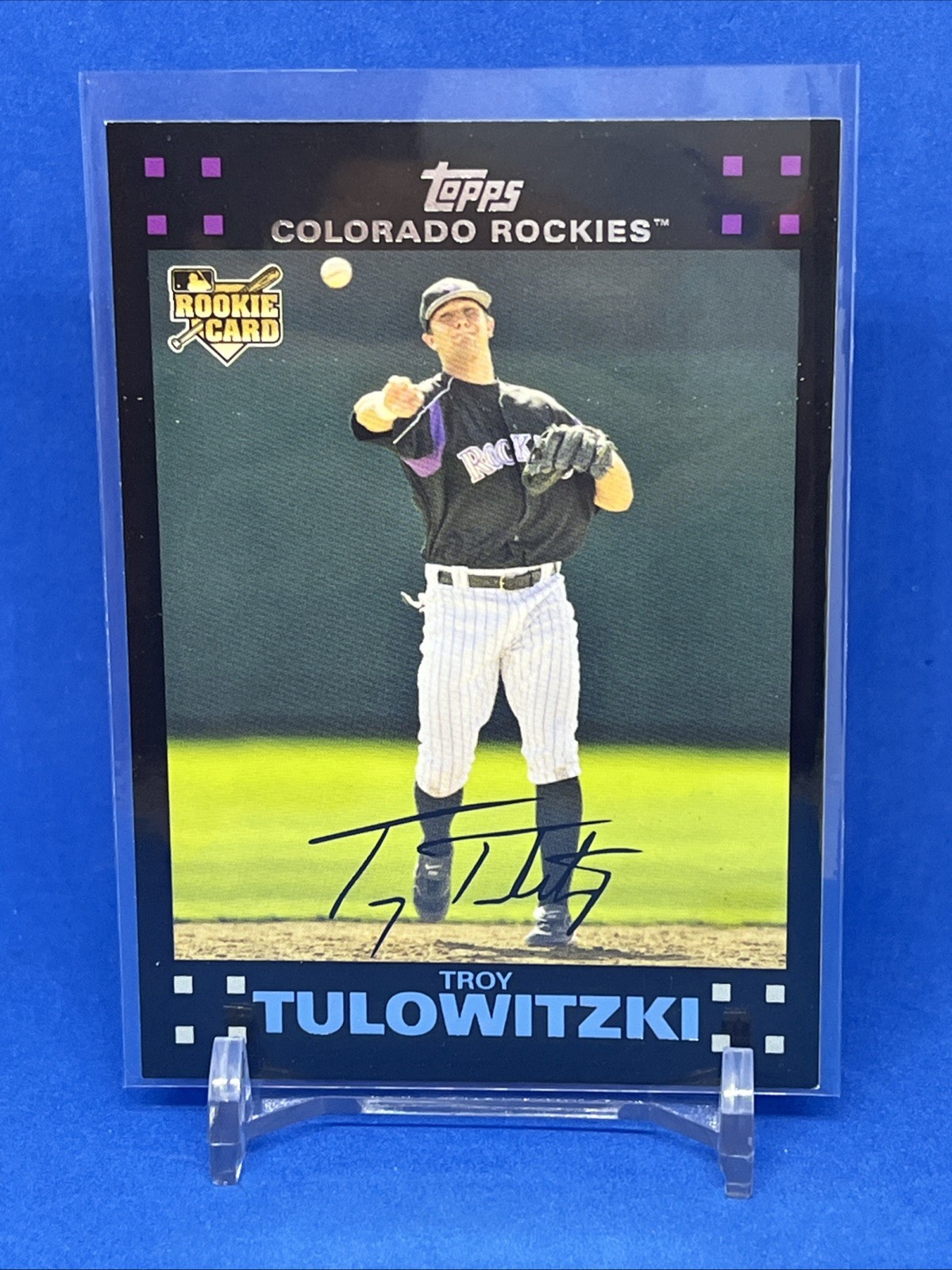 2007 Topps Troy Tulowitzki #135 Colorado Rockies Rookie RC Baseball Card