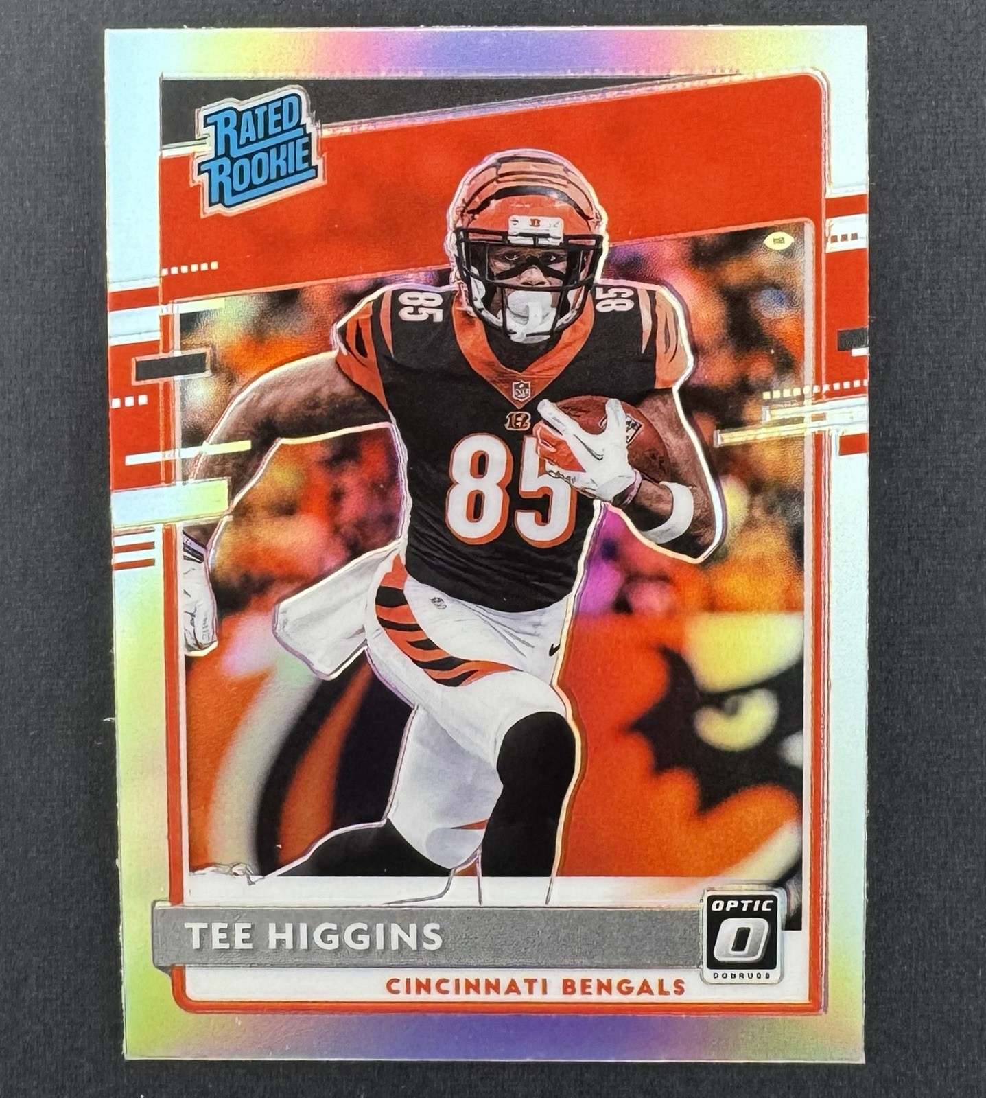 2020 Panini Donruss Optic - Rated Rookies TEE HIGGINS #160 Holo Prizm (RC)