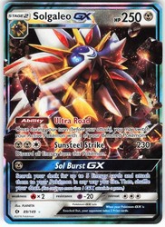 Solgaleo GX 89/149 Sun & Moon Base Set Ultra Rare Holo