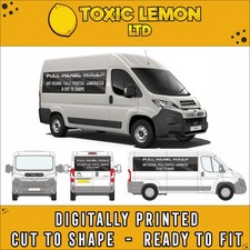 Fiat Ducato L2 L1 Fahrzeug Grafik Aufkleber Schild Schrift - bedrucktes Wrap Panel