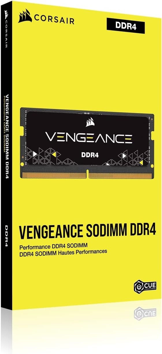 Corsair Vengeance SODIMM 16GB 2x8GB DDR4 2933MHz CL19 RAM Notebook Nero