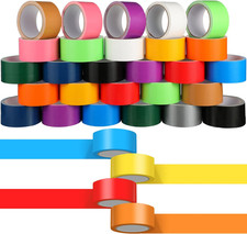24 Pack Colored Duct Tape Bulk, Colorful, 10 Yards X 2 Inches