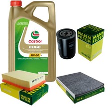 INSPEKTIONSKIT FILTER CASTROL 5L ÖL 5W30 für VW Caddy II Kasten 9K9A 1.9 SDI