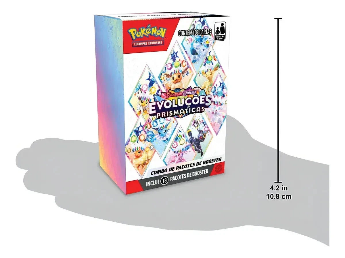Pokemon Scarlet & Violet Prismatic Evolutions Mini Booster PORTUGUÉS 18x Packs