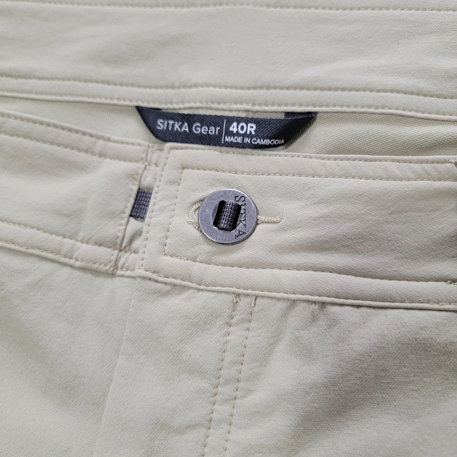 Sitka Gear Territory Pants Mens 40x32 Light Beige Hunting Hiking Utility Stretch