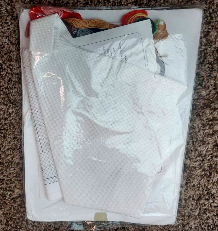 Dimensions Christmas Cuddles Stocking Counted Cross Stitch Kit 8473 Bears Santa - Image 4 of 4