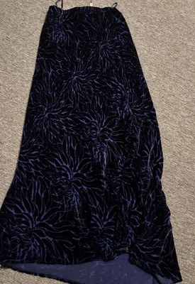 Monsoon Size 4 Velvet Maxi Skirt NWT