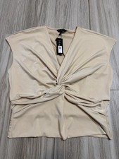 banana republic blouse Tan Sleeveless