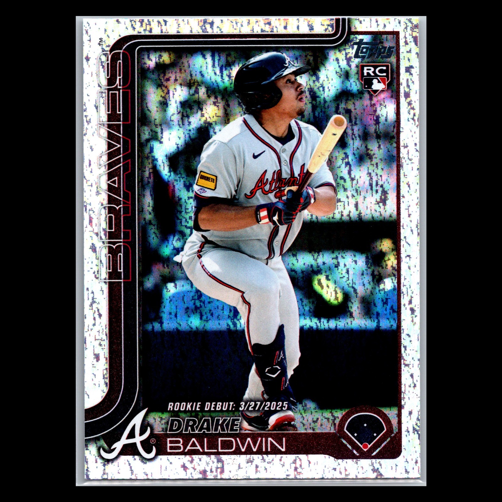 2025 Topps Update #US113 Drake Baldwin Rookie Holo Foil Atlanta Braves (RC)