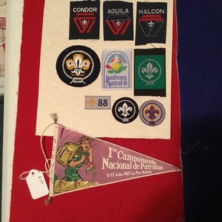 Chile Bolivia scout pennant collection includes highest rank CONDOR jamboree