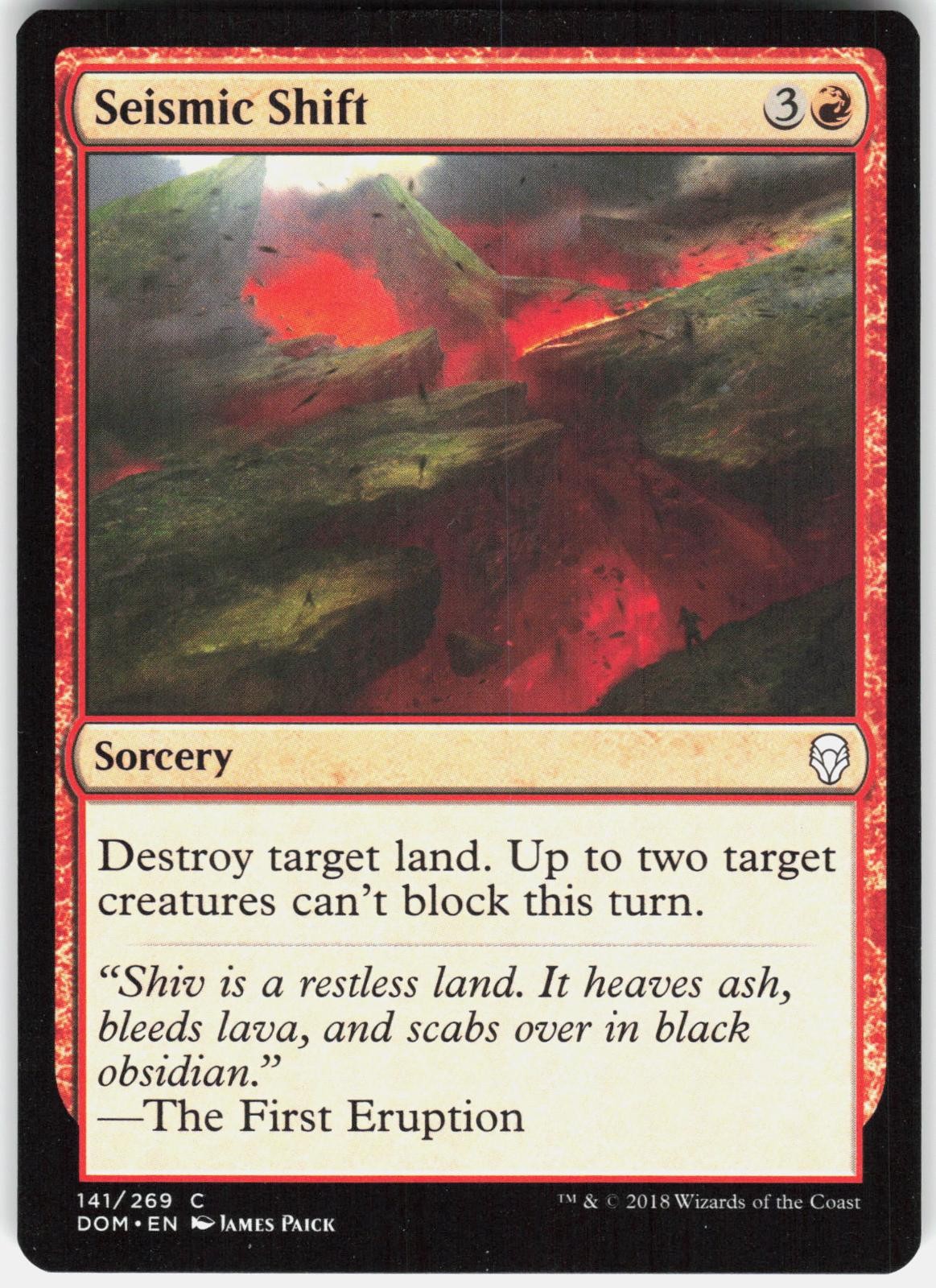 Seismic Shift 141 Common Dominaria Magic: The Gathering Near Mint