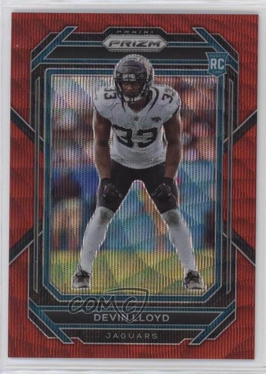 2022 Panini Prizm Rookies Red Wave Prizm 27/149 Devin Lloyd #376 1q0b