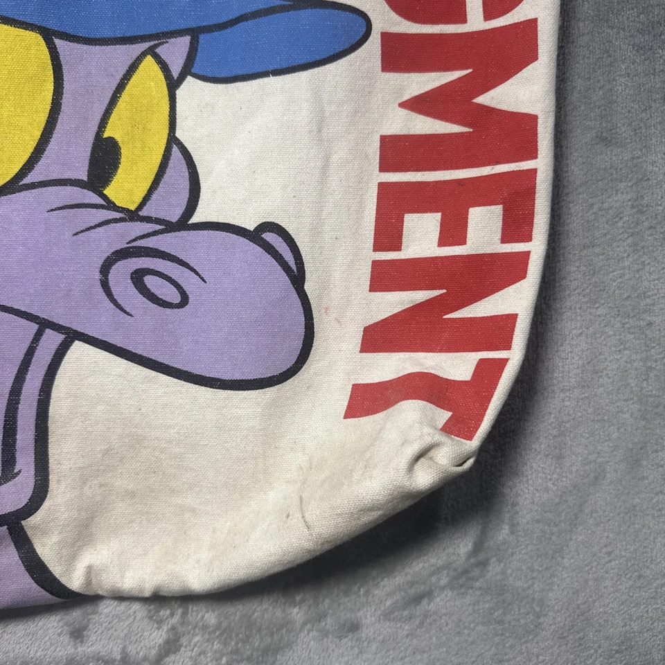 Bolso de Mano Vintage Figment Epcot Center 1982 Disney World Raro Lona Recuerdo Foto 4 de 4