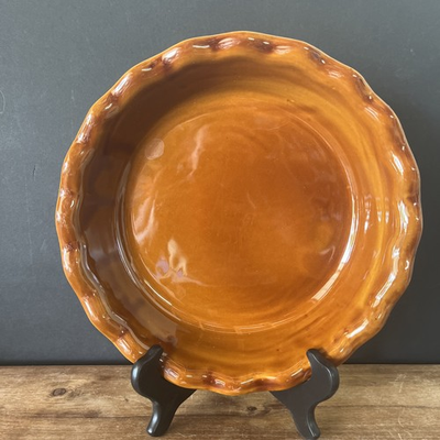 #ad #ad Emile Henry France 6181 Modern Classics Ruffled Pie Dish in Saffron Brown $34.00
