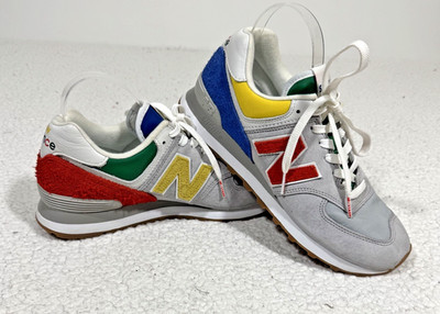 Men’s New BalancexStaud 574 Rain Cloud Team Red Sneaker New Balance STAUD X 574  main image 3