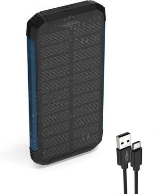 ANSMANN Solar Powerbank 10000 Mah, Outdoor Ladegerät Wireless, Mit Solarpanel & 