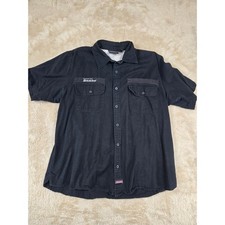 Dickies Mens Short Sleeve Button Up Work Shirt Black Genuine Size 2XL