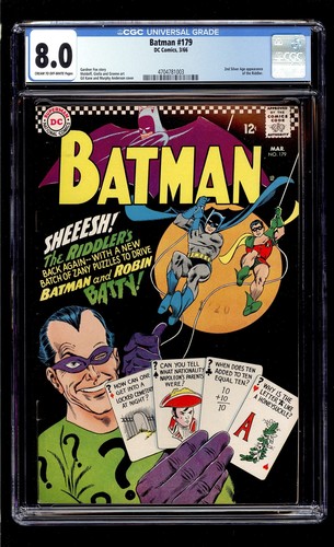 Batman #179 1966 CGC 8.0 VF C/OW High Definition Scans**