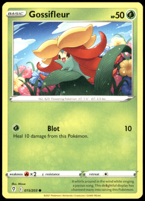 Gossifleur 015/203 SWSH07: Evolving Skies Common Regular NM Pokemon TCG