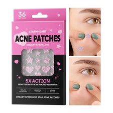 36 Pieces Breathable Hydrocolloid Face Pimple Patches Invisible Acne Treatment