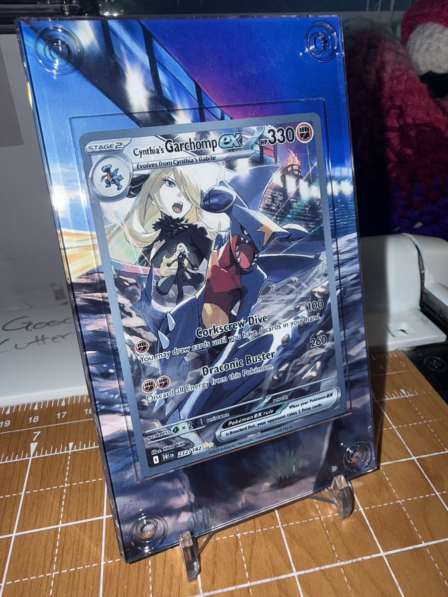 Cynthia's Garchomp EX SIR 232/182 Destined Rival Pokemon Extended