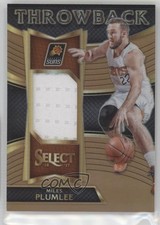 2016-17 Panini Select Throwback Memorabilia Copper Prizm 45/49 Miles Plumlee 8f4