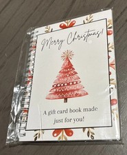 Merry Christmas Gift Card Book - Surprises on Every Page DIY Spiral-Bound New