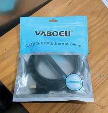 Cat8 S/FTP Ethernet Cable, Outdoor&Indoor, 6FT Heavy Duty High-Speed NEW SEALED