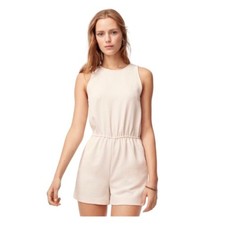Aritzia Wilfred Rive Round Neck Cream Romper Small