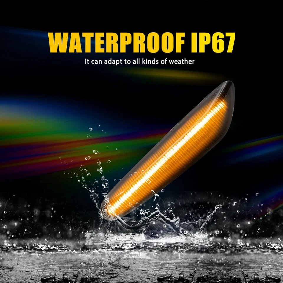 Ajuste BMW 325i 328i Guardabarros Ahumado LED Marcador Lateral Señal Secuencial Luz de Giro 2X Foto 4 de 4