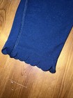 Crown & Ivy Ladies Size Large Navy Blue Scalloped Trim Leggings — photo 2