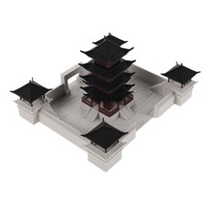 Ancient Building Model Ornaments Bonsai Landscape Decoration Fish Aquarium