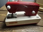 Vintage Cragstan Crystal Red Battery Toy Sewing Machine Japan 1950s-60s — photo 1