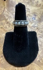 Silpada Designs Sterling Pearl Band Ring R2209 Isreal Size 6