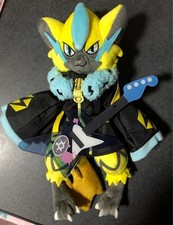 Pokemon Center Original Zeraora Band Fes Version Plush Toy 30cm Guitar Included