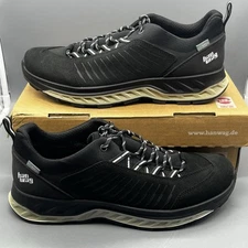 Hanwag Blueridge Low ES Mens 12 Black Grey Hiking Walking Waterproof Shoes NWB!