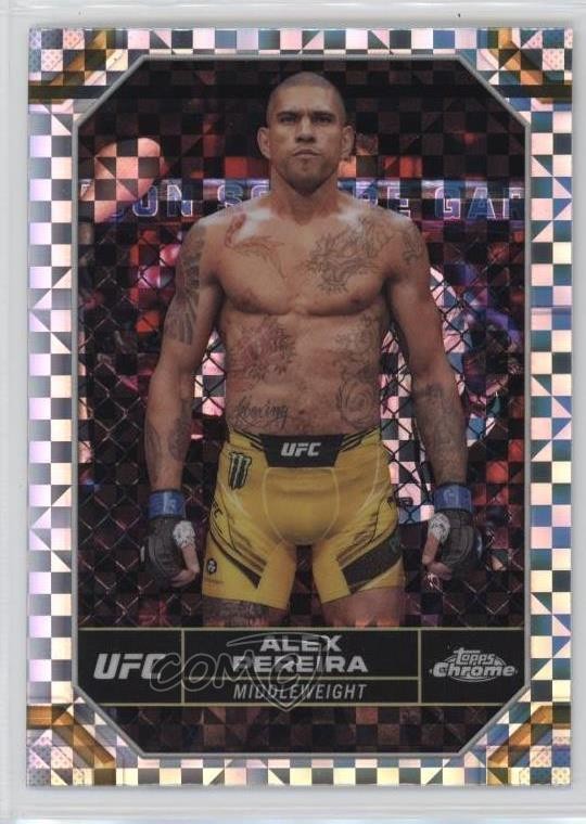 2024 Topps Chrome UFC X-Fractor Alex Pereira #4 8d2