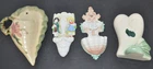 Vintage Lot of 4 Wall Pockets Hull USA Christogram Japan