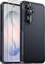 Samsung Galaxy S26 Case 6.3 Inch, Heavy Duty Full Body Shockproof, Black