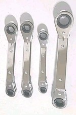 Blackhawk Off-set Box End Wrenches. Lot Of 4. Usa Made Euc. Sae And Metric Tools Blackhawk Off-set Box End Wrenches. Lot Of 4. Usa Made Euc. Sae And Metric Tools