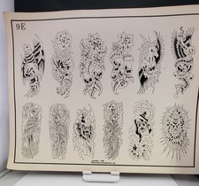 Vintage Spaulding Rogers Tattoo Flash 9E 1986