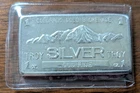 COLORADO GOLD BROKERAGE, VINTAGE SILVER ART BAR, 1 oz .999 SILVER