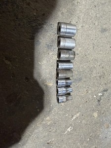 24 Pieces Of Vintage Flying V =v= Craftsman Sockets Sets 1/4 3/8 1/2in