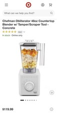 Chefman Obliterator 48 oz Countertop Blender for Smoothies, 1380W Motor to Crush